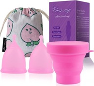 Kubeczek Menstruacyjny - Perfect Cup - Róż [S L] POJEMNIK DO DEZYNFEKCJI