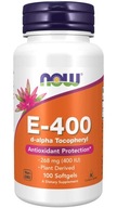 NOW Foods NATURALNA WITAMINA E 400IU 100kap