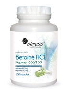 Betaine HCL, Pepsín 650/150 mg 100 kaps - ALINESS