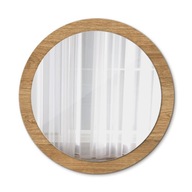 Moderné zrkadlo v Ozdobnom sklenenom ráme - Textúra dreva 90