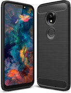 ETUI DO MOTO G7 PLAY CARBON CASE PLECKI CZARNE KARBON + SZKŁO 9H