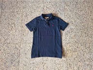 H&M bluzka koszulka polo granatowa 146