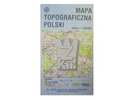 Mapa topograficzna Polski konin - praca zbiorowa