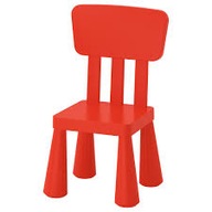 Detská stolička / červená