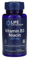 Life Extension NIACIN vitamín B3 | 500 mg | 100k