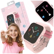 Smartwatch zegarek damski różowy dla dzieci Forever IGO Pro JW-150 różowy