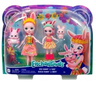 Zestaw lalek Enchantimals Siostry Bree i Bedelia i ich króliczki Mattel HCF