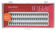 Ibra - DOUBLE - Kępki sztucznych rzęs - 8 mm