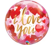 Balon na Walentynki Dekoracja Walentynkowa I Love You Serca Serduszka