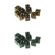 20Pcs Plastic s D6 Dotted for RPG Game Players