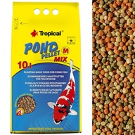 TROPICAL POND PELLET MIX M pływający pokarm 10l