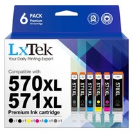 Atrament LXTEK PGI570XLCLI571XL pre Canon set