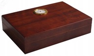 HUMIDOR MINI PUDEŁKO NA CYGARA HIGROMETR DREWNIANY