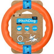 Hračka pre psa PitchDog ring na aportovanie, pr. 17 cm, oranžová