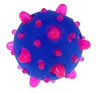 Lopta modro-ružová SENZORICKÁ PRE DETI Lopta stláčacia hračka SVIETIACE