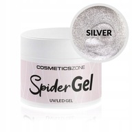 Gél na zdobenie Cosmetics Zone Spider Gel Silver