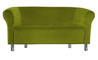 Sofa Milo BL75 zielona oliwka nogi chrom