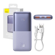 BASEUS POWER BANK PODRÓŻNY 10000 MAH 2X USB USB-C QC 3.0 20W Z KABLEM USB