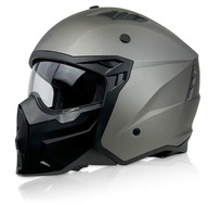 KASK MOTOCYKLOWY OTWARTY SKUTER CHOPPER NAXA S31 r.L Z ODPINANĄ SZCZĘKĄ