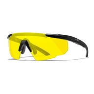 Taktické okuliare Wiley X Saber Advanced 300 pale yellow, čierne rámy