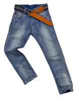 SPODNIE JEANSY elastyczne DESIRE r 8 - 122/128 cm