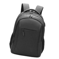 Čierny obchodný batoh na notebook s USB 35 x 22 x 49 cm