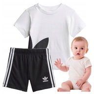 KOMPLET ZESTAW DLA DZIECI ADIDAS ROZMIAR 74 CM 9-12 MIESIĘCY SZORTY TSHIRT