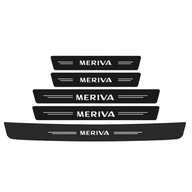 5 sztuk czarnych naklejek na progi drzwi samochodu Opel MERIVA