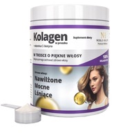 Noble Health Kolagén + vitamín C a biotínový prášok 100g Podpora vlasov