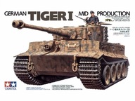 Nemecká stredná produkcia Tiger I Tamiya