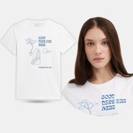 KOSZULKA DAMSKA T-SHIRT OUTHORN BAWEŁNA SS23F442