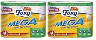 Foxy MEGA Toaletný papier 3 Vrstvy Celulóza x2