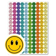 Motivačné samolepky smajlíky 140 ks usmievavé farebné na školské zošity