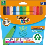 Flamastry Kids Visacolor XL 12 farieb BIC