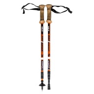 KIJE TREKKINGOWE NORDIC WALKING POMARAŃCZOWE REGULOWANE 65-135CM NILS