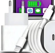 SZYBKA ŁADOWARKA KOSTKA DO IPHONE 20W + KABEL 1M / USB-C - IPHONE LIGHTING