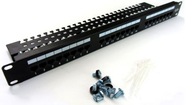 DIGITUS Patch panel RACK 19' 5e 24p UTP półka