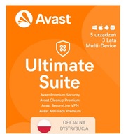 AVAST Ultimate 5 urządzeń / 3 lata + VPN AntiTrack