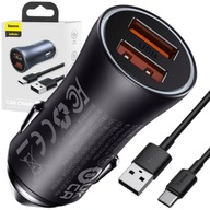 Nabíjačka do auta USB Baseus 3100 mA + Klasické samolepky Baseus 1 ks