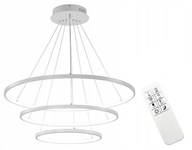 Lampa wisząca do salonu nad stół ring okrąg żyrandol 60+80+100 LED pilot