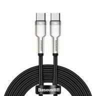 Kabel Przewód 2x USB-C USB TYPE-C 100W 2m INOX na Telefon Smartofon