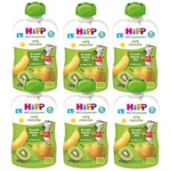 HiPP BIO Tubka Mus Gruszki-Banany-Kiwi 6x100g