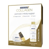 Novaclear COLLAGEN Zestaw krem noc 50ml + żel do mycia twarzy