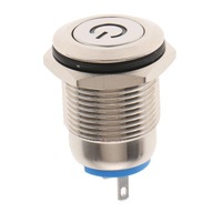 16mm 12V IP67 Wodoodporny metalowy wskaźnik LED