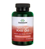 SWANSON KRILL OIL 100% OLEJ Z KRYLA 500mg OMEGA-3 SERCE MÓZG 60 kaps