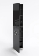 Kúpeľňový stĺpik SW5 30cm, čierny lesk hl25cm