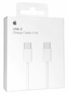 Originálny kábel Apple MQKJ3ZM/A USB-C - USB-C 1M biely (blister EU)