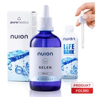 NUION Selén, doplnok kvapky kvapalina, štítna žľaza ANTIOXIDANT 100 porcií