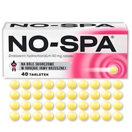 No-Spa 40 mg, 40 tabletek, na bóle skurczowe jamy brzusznej