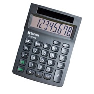 Eleven Kalkulator ECC210, czarna, biurkowy, 8 miejsc, zasilane energią słon